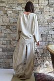 Lindin Linen Blend Kimono Top Washed Sandstone